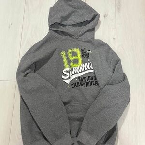 Grey Hooded Men's Sweater